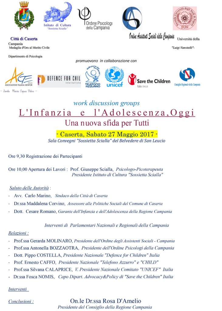 1. Convegno Infanzia e Adolescenza Caserta